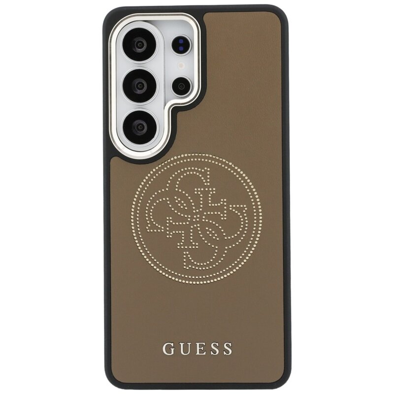 Husa Samsung Galaxy S26 Ultra Guess Perforated Logo MagSafe, maro, GUHMS26L5PG4SRGW