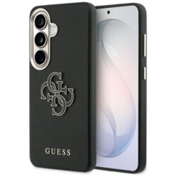 Husa Samsung Galaxy S26 Guess Grained Big 4G Metal Logo, negru, GUHCS26S5PS4RGGK