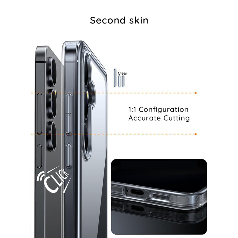 Husa Samsung Galaxy S26 Plus Blueo Crystal+ Anti-Drop Series, transparenta