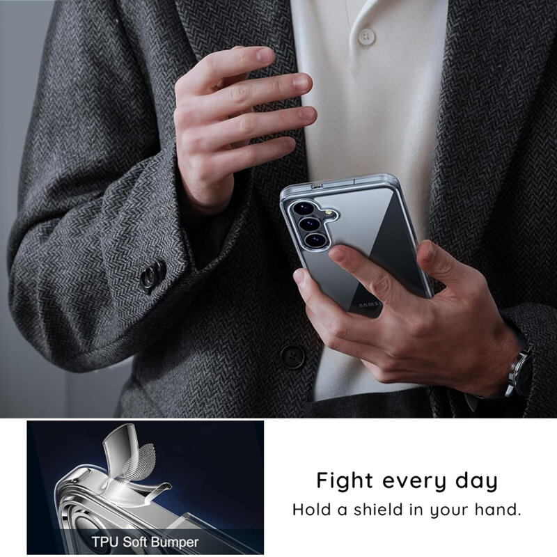 Husa Samsung Galaxy S26 Plus Blueo Crystal+ Anti-Drop Series, transparenta