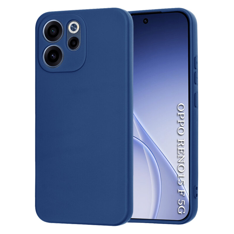 Husa silicon Oppo Reno15 F Techsuit SoftFlex, bleumarin
