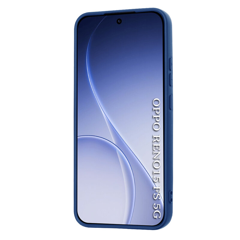 Husa silicon Oppo Reno15 FS 5G Techsuit SoftFlex, bleumarin