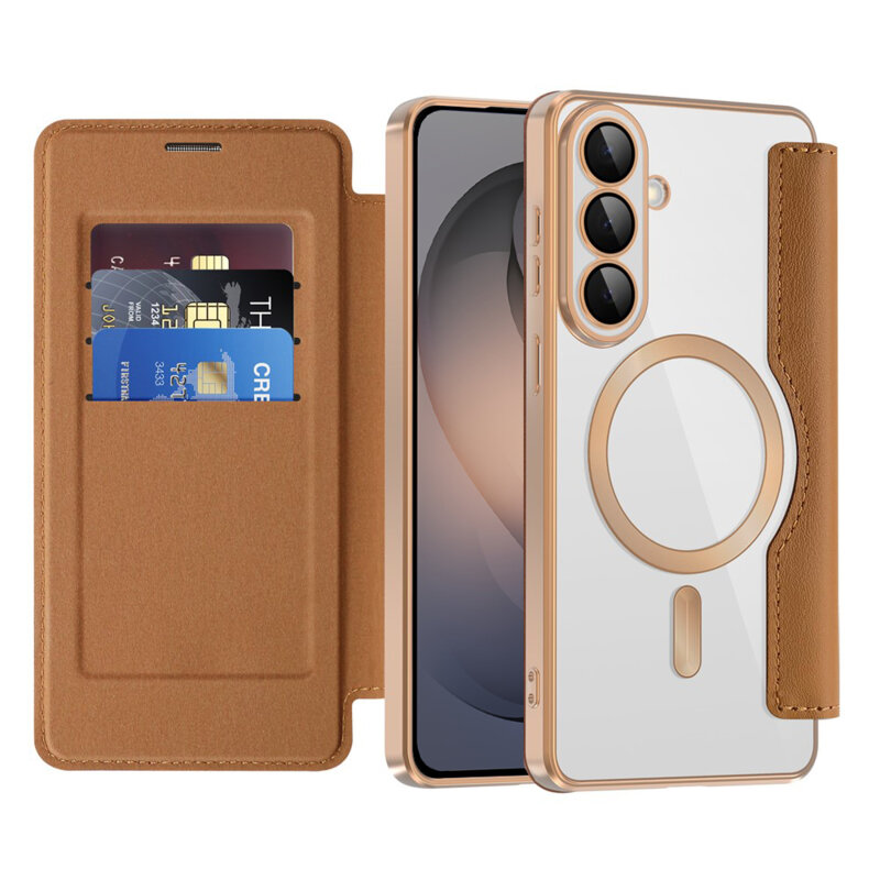 Husa Samsung Galaxy S26 Techsuit SmartMag Book Case, maro