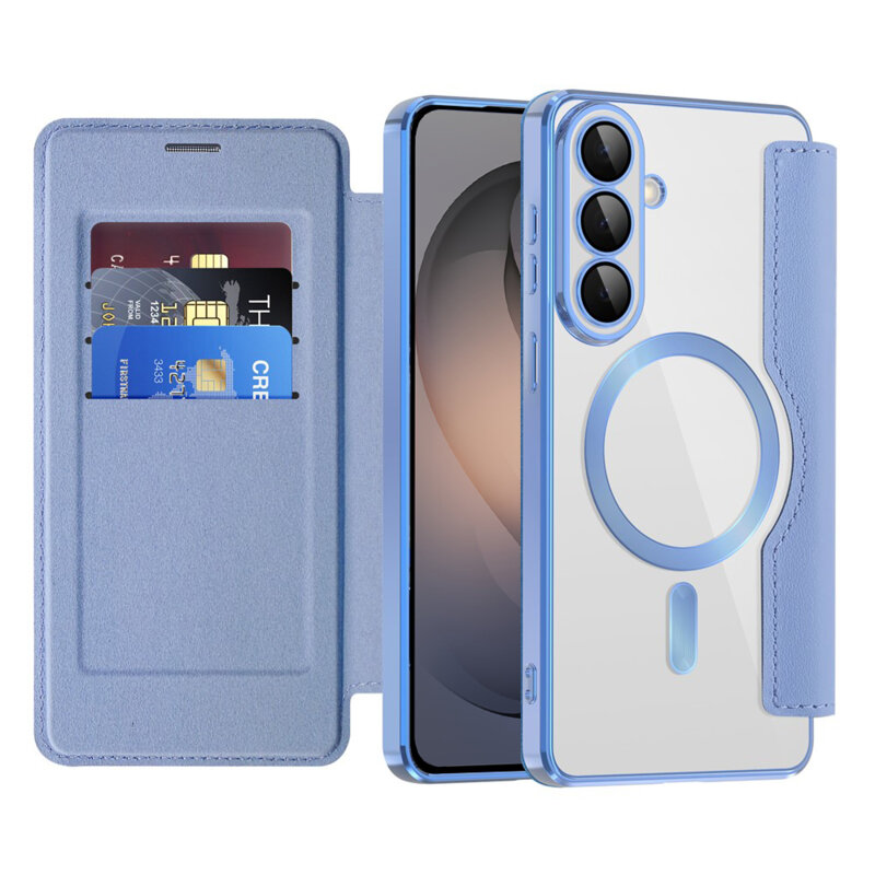 Husa Samsung Galaxy S26 Techsuit SmartMag Book Case, bleu