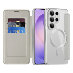 Husa Samsung Galaxy S26 Ultra Techsuit SmartMag Book Case, gri