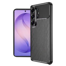 Husa Samsung Galaxy S26 Ultra Techsuit CarbonFiber, negru