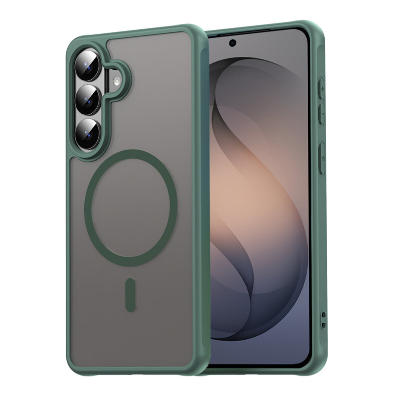 Husa Samsung Galaxy S26 Techsuit HaloFrost II MagSafe, verde