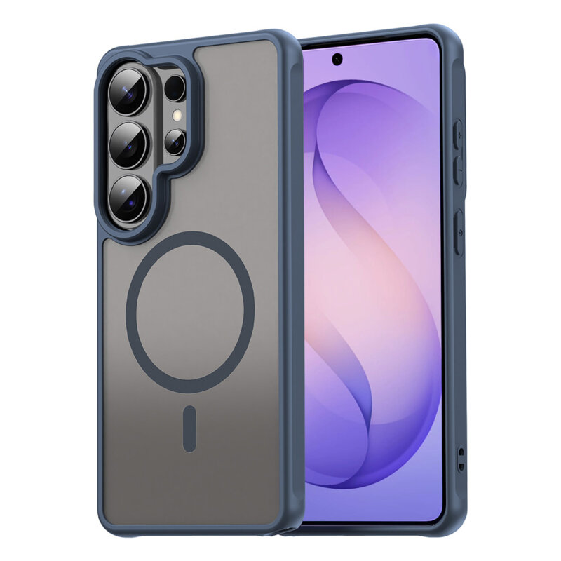 Husa Samsung Galaxy S26 Ultra Techsuit HaloFrost II MagSafe, bleumarin