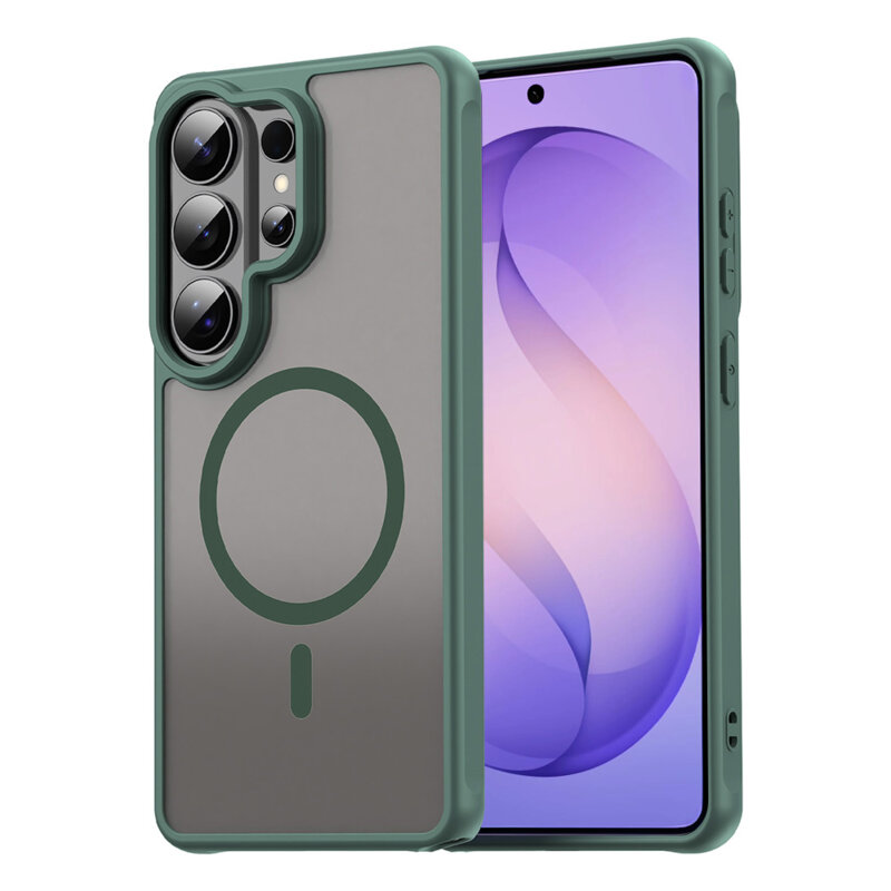 Husa Samsung Galaxy S26 Ultra Techsuit HaloFrost II MagSafe, verde