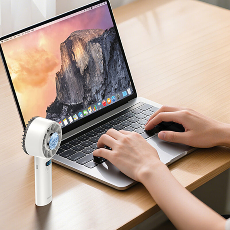 Ventilator portabil cu display LCD, 100 de viteze, 3600mAh Yesido YF18