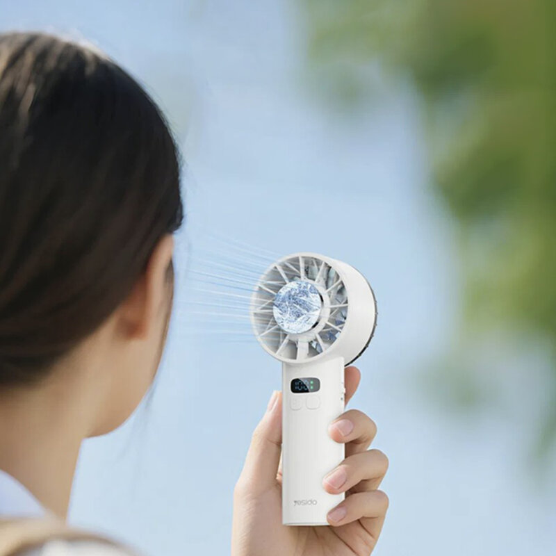 Ventilator portabil cu display LCD, 100 de viteze, 3600mAh Yesido YF18