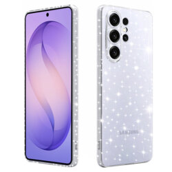 Husa sclipici Samsung Galaxy S26 Ultra Techsuit SparkleSkin, transparenta