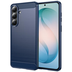 Husa Samsung Galaxy S26 Plus Techsuit Carbon Silicone, albastru