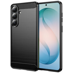 Husa Samsung Galaxy S26 Plus Techsuit Carbon Silicone, negru