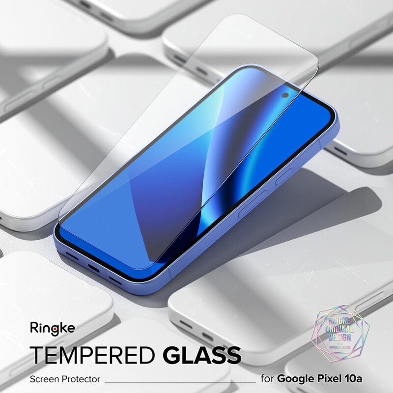 [Pachet 2x] Folie sticla Google Pixel 10a Ringke Tempered Glass, transparenta