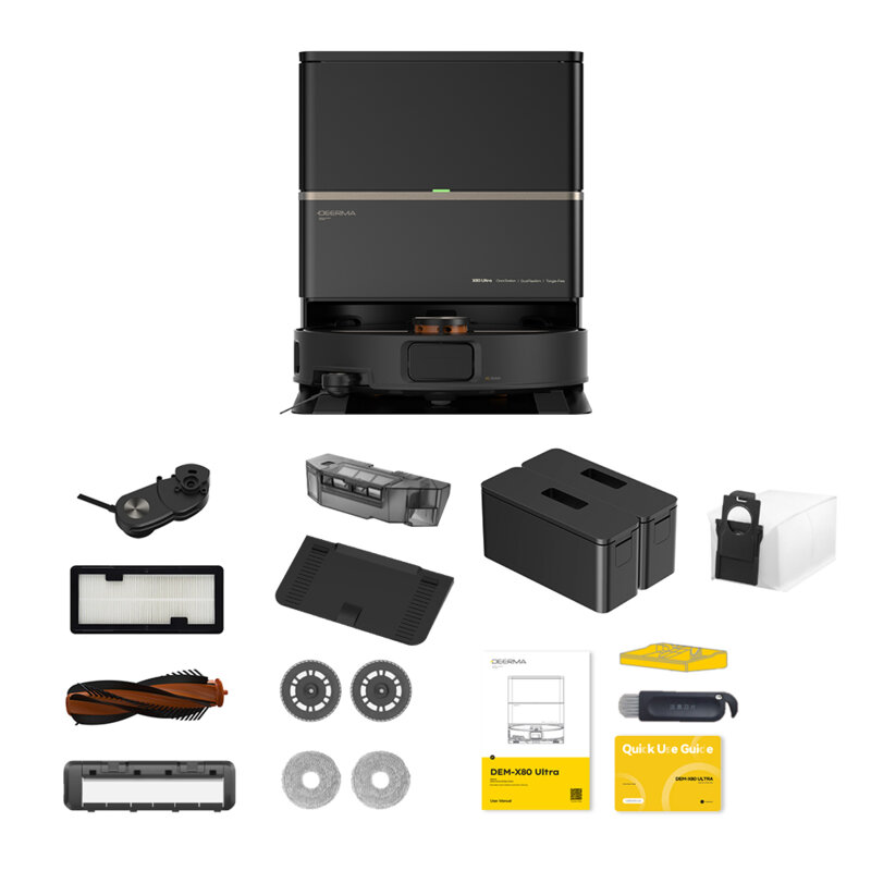 Robot de aspirare cu mop Deerma X80 Ultra, 23000Pa, 5200mAh