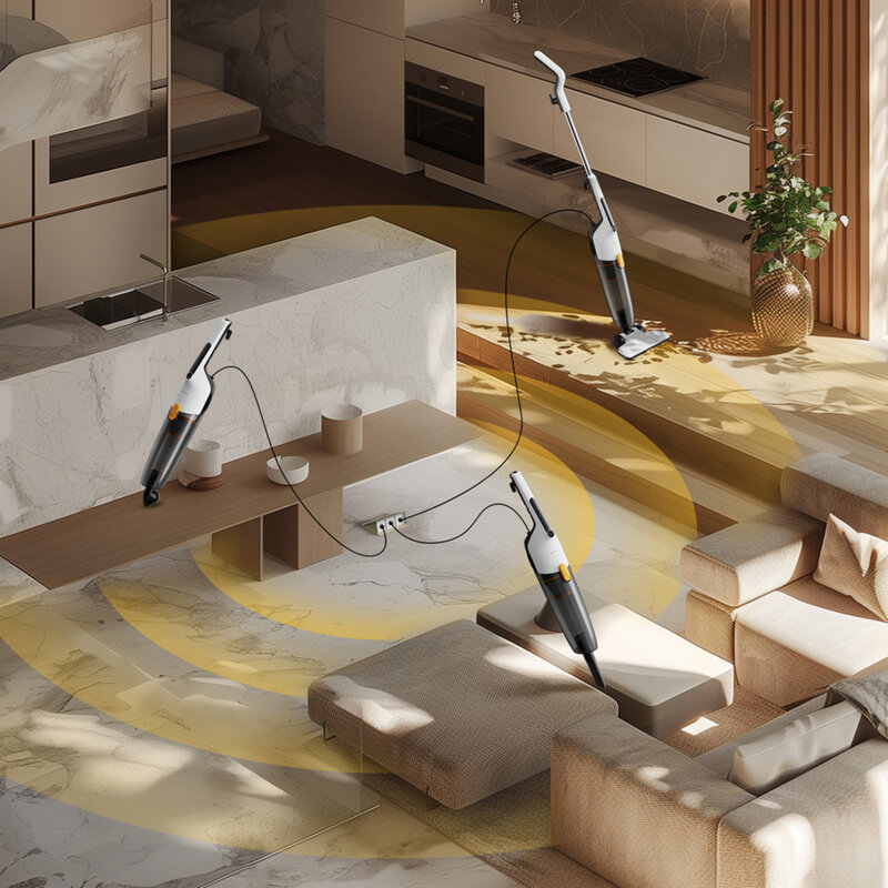 Aspirator vertical cu filtru HEPA Deerma, 17kPa, 1.2l, DX170