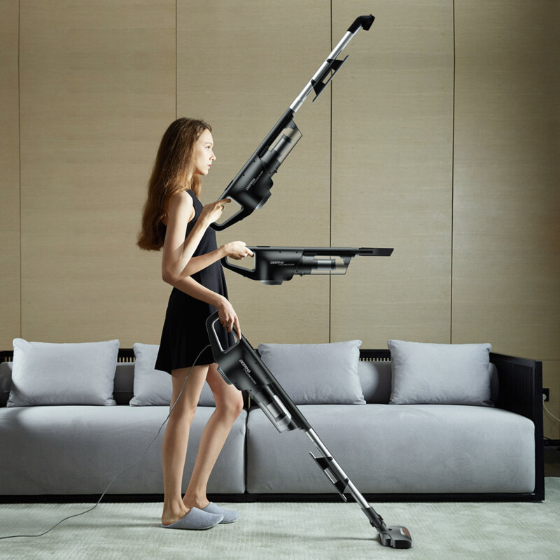 Aspirator uz casnic cu fir Deerma, 600W, 15000Pa, 0.8l, DX600