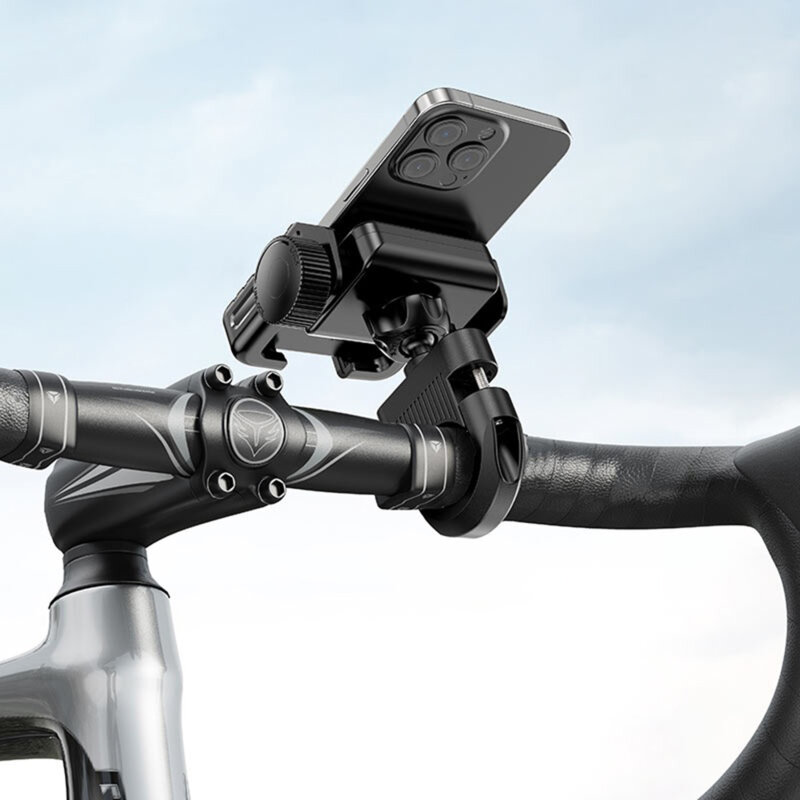 Suport de telefon pentru ghidon Acefast Cycling D58, universal, negru
