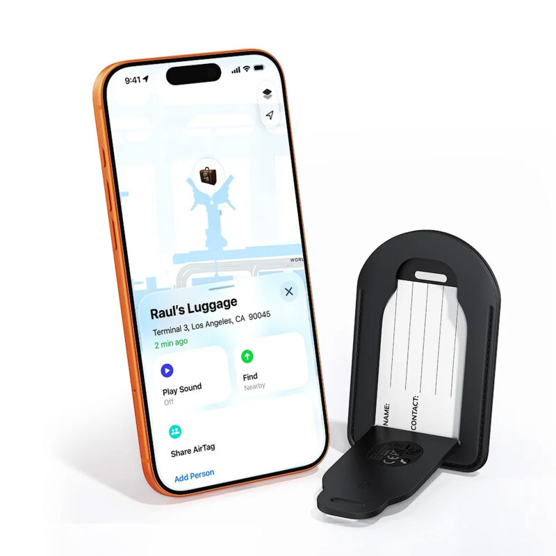 Localizator Bluetooth Apple FindMy pentru bagaj Acefast S5, negru