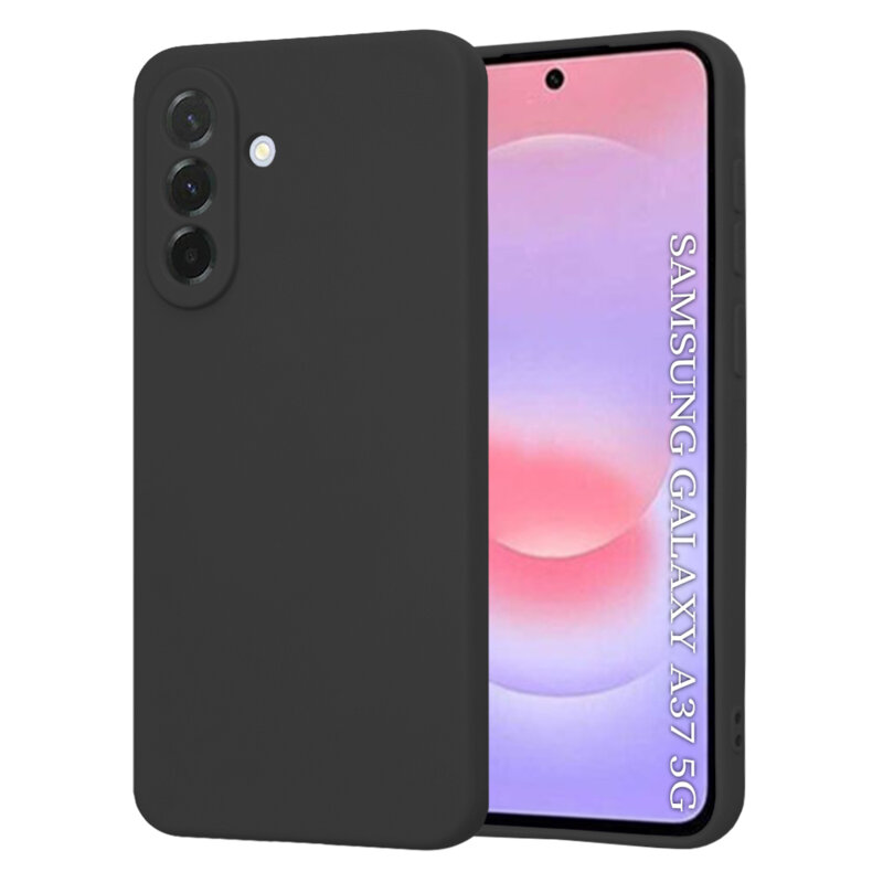 Husa silicon Samsung Galaxy A37 5G Techsuit SoftFlex, negru