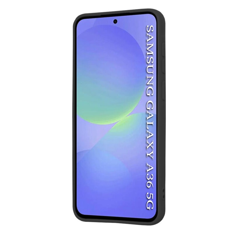 Husa silicon Samsung Galaxy A36 5G Techsuit SoftFlex, negru