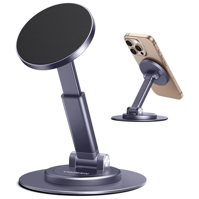 Suport birou magnetic pentru telefon, ajustabil Ugreen, gri, 65229