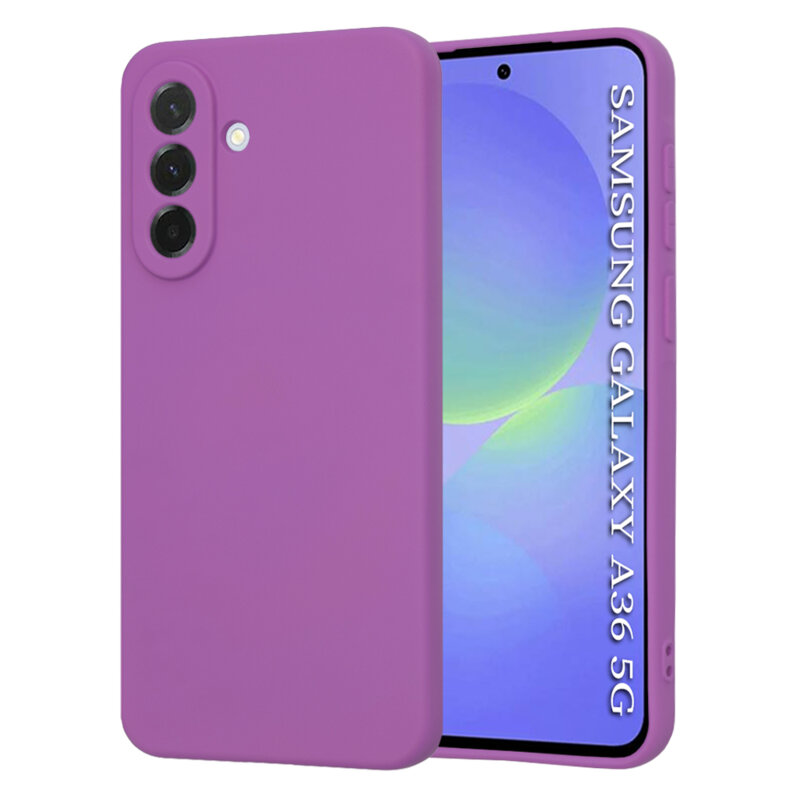 Husa silicon Samsung Galaxy A36 5G Techsuit SoftFlex, mov