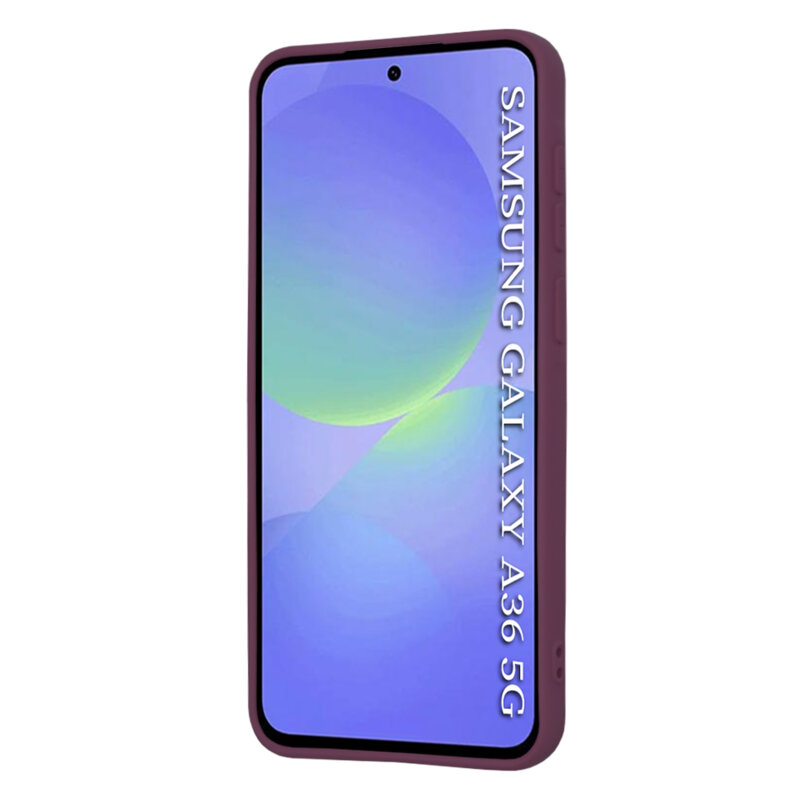 Husa silicon Samsung Galaxy A36 5G Techsuit SoftFlex, bordo