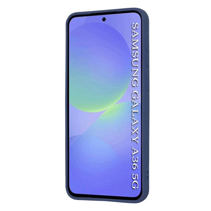 Husa silicon Samsung Galaxy A36 5G Techsuit SoftFlex, bleumarin