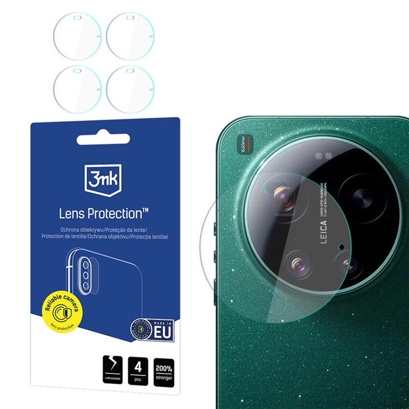 [Pachet 4x] Folie Xiaomi 17 Ultra 3mk Lens Protection, transparenta