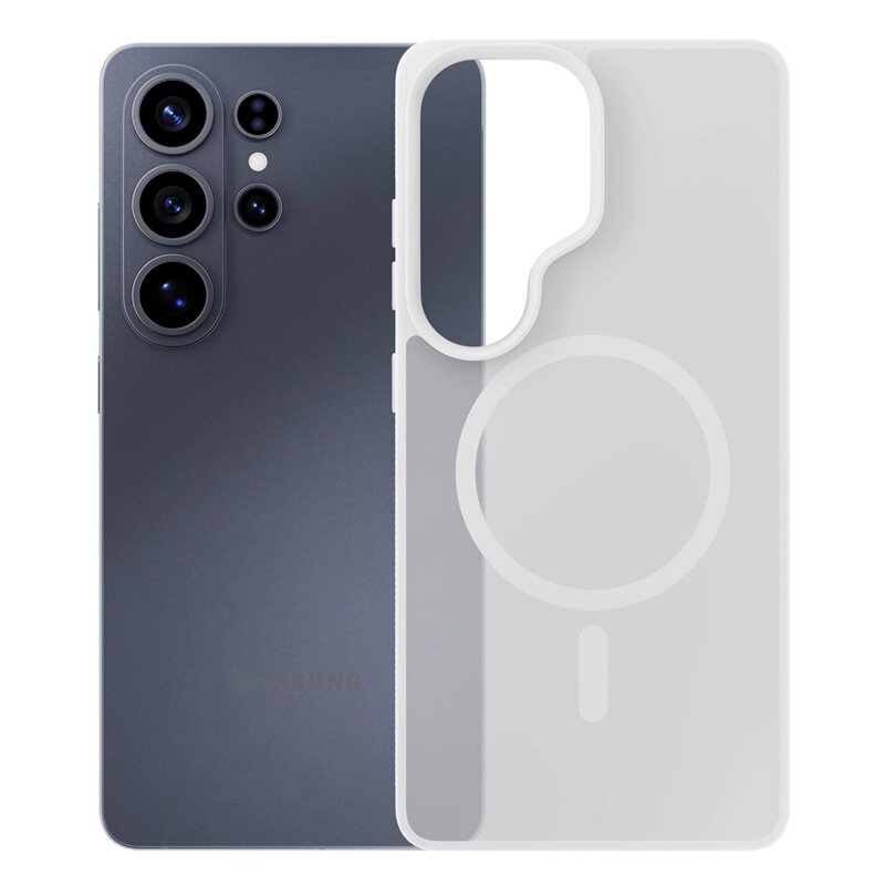 Husa Samsung Galaxy S26 Ultra premium 3mk Smoke MagCase, alb