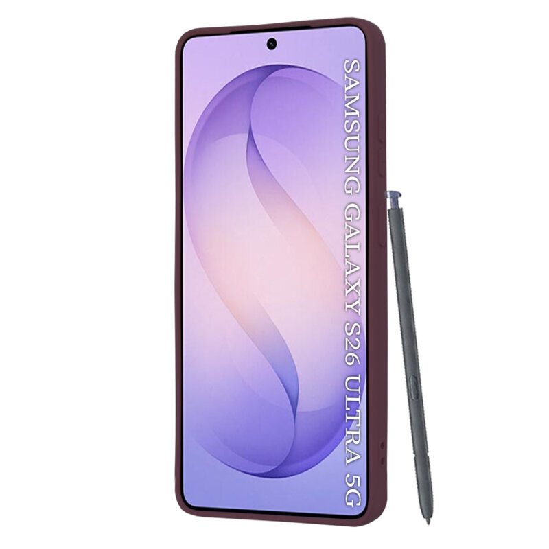 Husa silicon Samsung Galaxy S26 Ultra Techsuit SoftFlex MagSafe, bordo