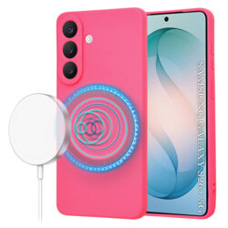 Husa silicon Samsung Galaxy S26 Plus Techsuit SoftFlex MagSafe, fucsia