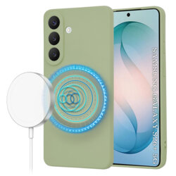 Husa silicon Samsung Galaxy S26 Plus Techsuit SoftFlex MagSafe, verde