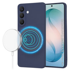 Husa silicon Samsung Galaxy S26 Plus Techsuit SoftFlex MagSafe, bleumarin