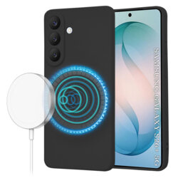 Husa silicon Samsung Galaxy S26 Plus Techsuit SoftFlex MagSafe, negru