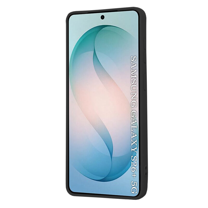 Husa silicon Samsung Galaxy S26 Plus Techsuit SoftFlex MagSafe, negru