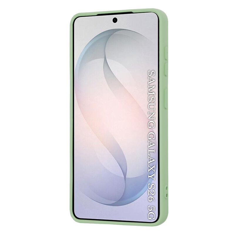 Husa silicon Samsung Galaxy S26 Techsuit SoftFlex MagSafe, verde deschis