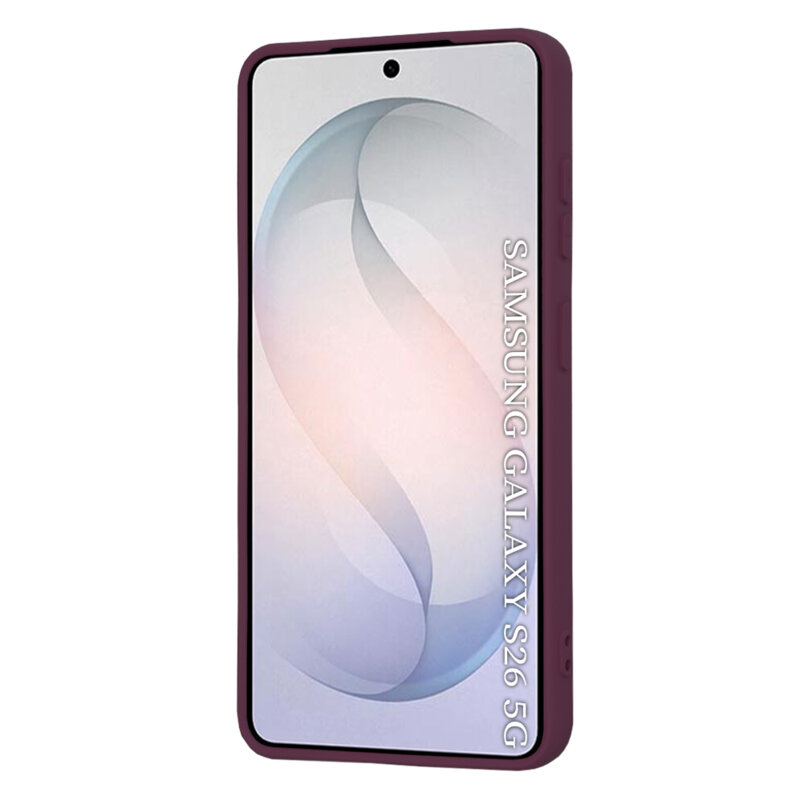 Husa silicon Samsung Galaxy S26 Techsuit SoftFlex MagSafe, bordo