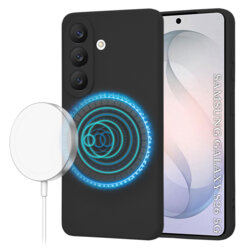 Husa silicon Samsung Galaxy S26 Techsuit SoftFlex MagSafe, negru