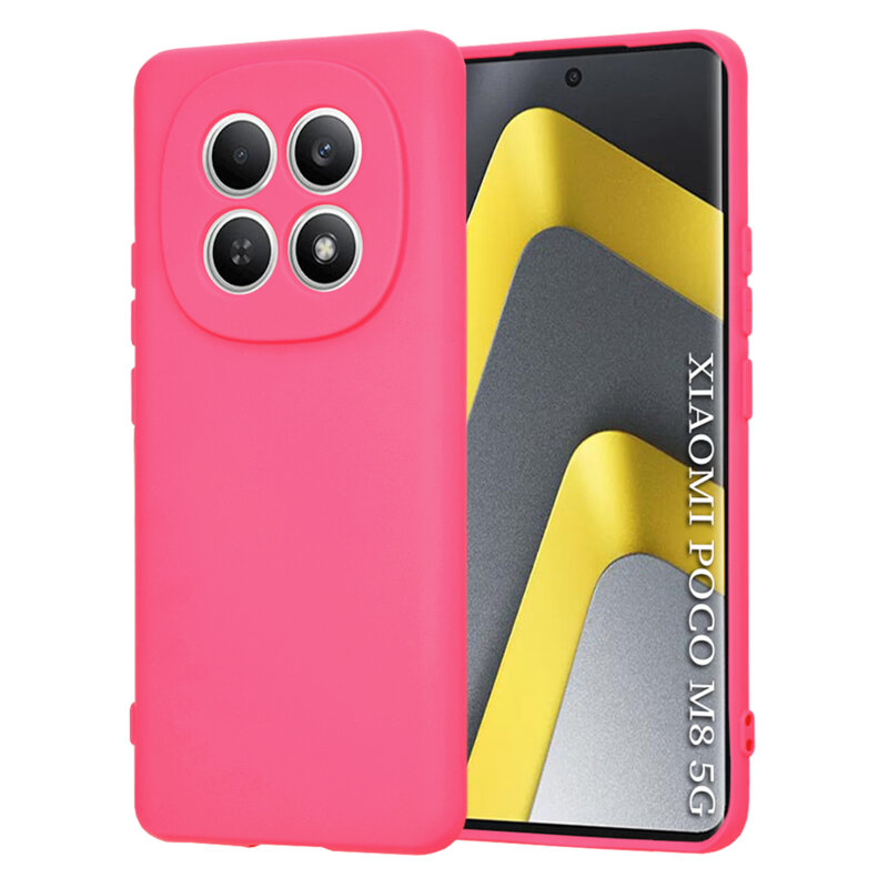 Husa silicon Xiaomi Poco M8 5G Techsuit SoftFlex, fucsia