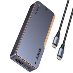 Carcasa SSD M.2 NVMe, Type-C Ugreen, 40Gbps, 8TB, gri, 65727