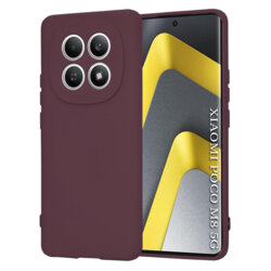 Husa silicon Xiaomi Poco M8 5G Techsuit SoftFlex, bordo
