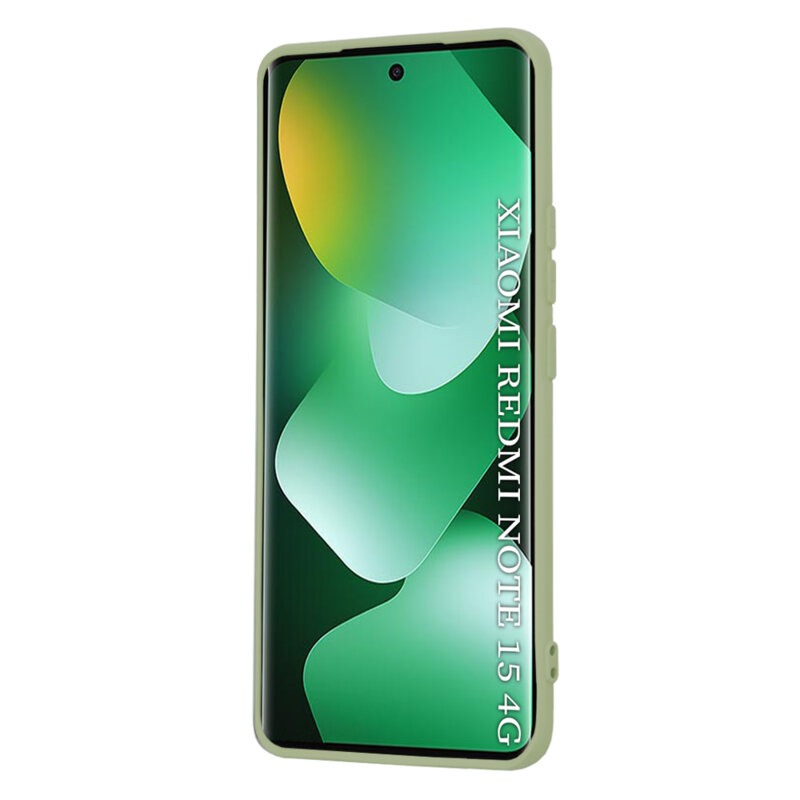 Husa silicon Xiaomi Redmi Note 15 4G Techsuit SoftFlex, verde