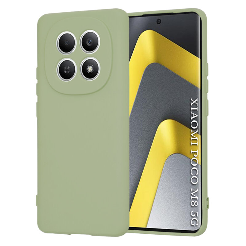 Husa silicon Xiaomi Poco M8 5G Techsuit SoftFlex, verde