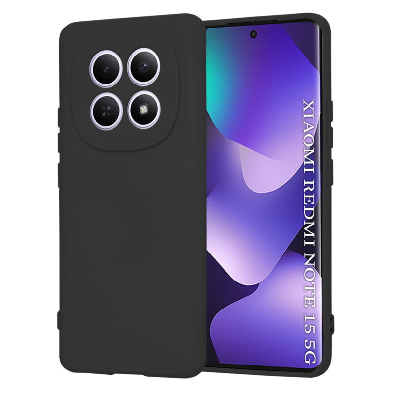 Husa silicon Xiaomi Redmi Note 15 5G Techsuit SoftFlex, negru