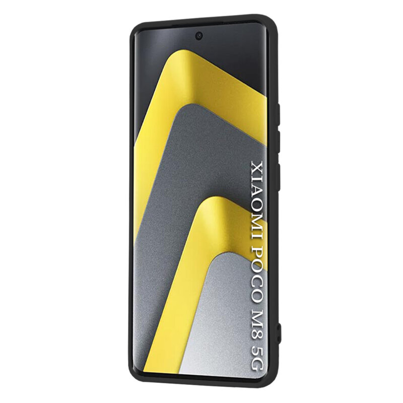 Husa silicon Xiaomi Poco M8 5G Techsuit SoftFlex, negru