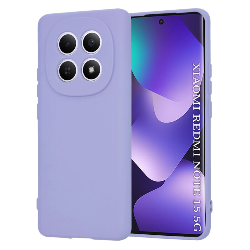 Husa silicon Xiaomi Redmi Note 15 5G Techsuit SoftFlex, violet