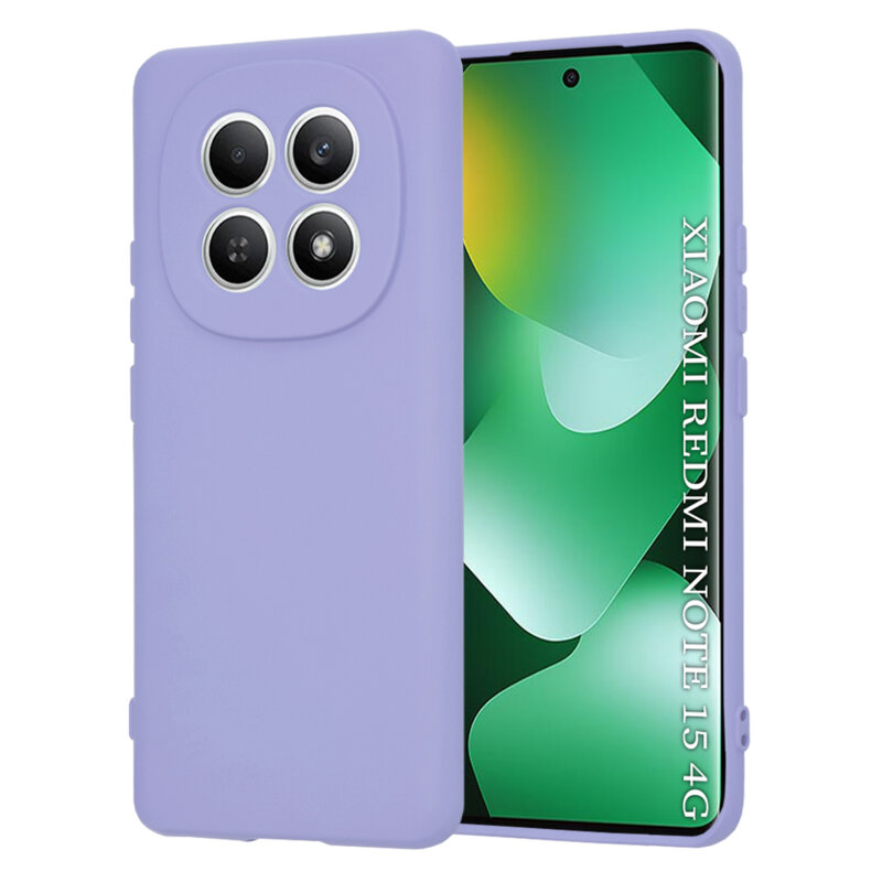 Husa silicon Xiaomi Redmi Note 15 4G Techsuit SoftFlex, violet
